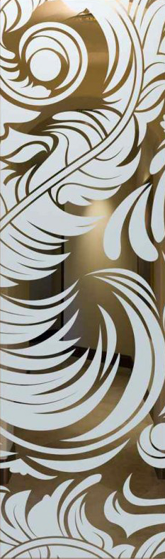 Vetro Porta Sabbiato 7026