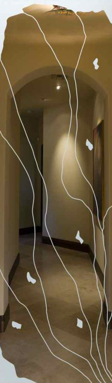 Vetro Porta Sabbiato 7029