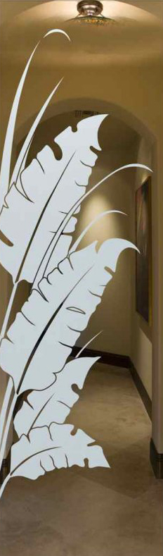 Vetro Porta Sabbiato 7036