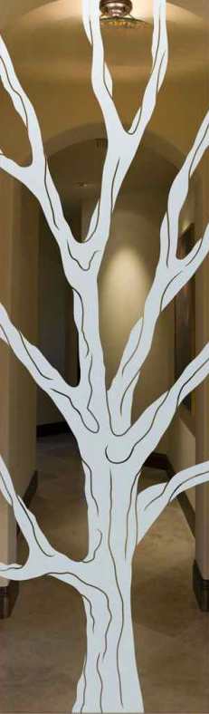 Vetro Porta Sabbiato 7038