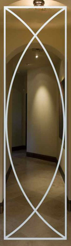 Vetro Porta Sabbiato 7064