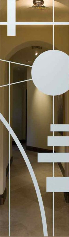 Vetro Porta Sabbiato 7086