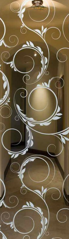 Vetro Porta Sabbiato 7129