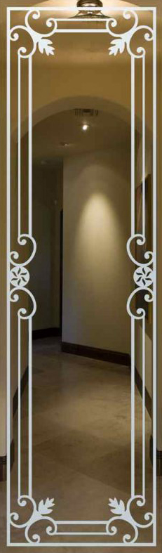 Vetro Porta Sabbiato 7143