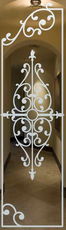 Vetro Porta Sabbiato 7152