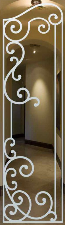 Vetro Porta Sabbiato 7155