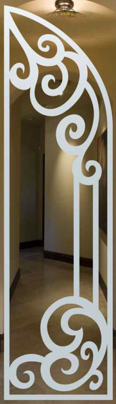 Vetro Porta Sabbiato 7157