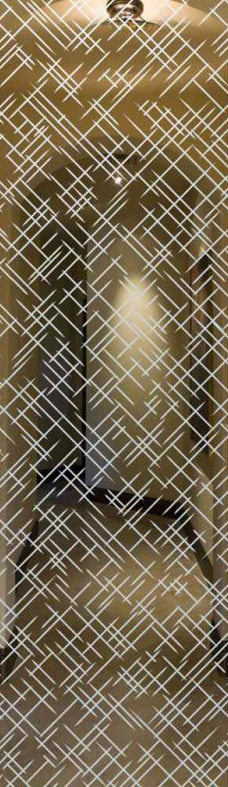 Vetro Porta Sabbiato 7182