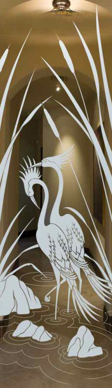 Vetro Porta Sabbiato 9058