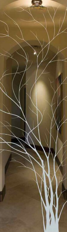 Vetro Porta Sabbiato 9075