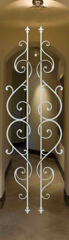 Vetro Porta Sabbiato 9076