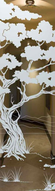 Vetro Porta Sabbiato 9080